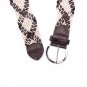 Dual Tone Basket Woven Belt Brown/Beige