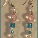 Pink and Baby Blue earrings