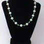 Pearl and Green Glass bead Simply Elegant Collection