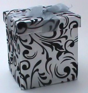 Silver and Black Gift Box