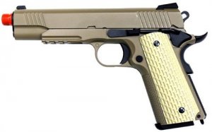 WE 1911 Tactical Gas Blowback Gun Desert Airsoft