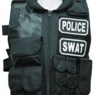 Airsoft SWAT Police Tactical Vest Black