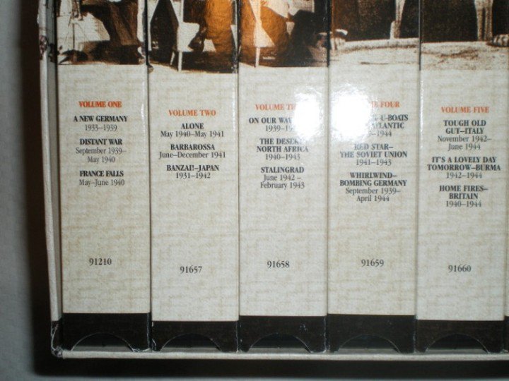 The World At War VHS Narrator Laurence Olivier Thames History of World