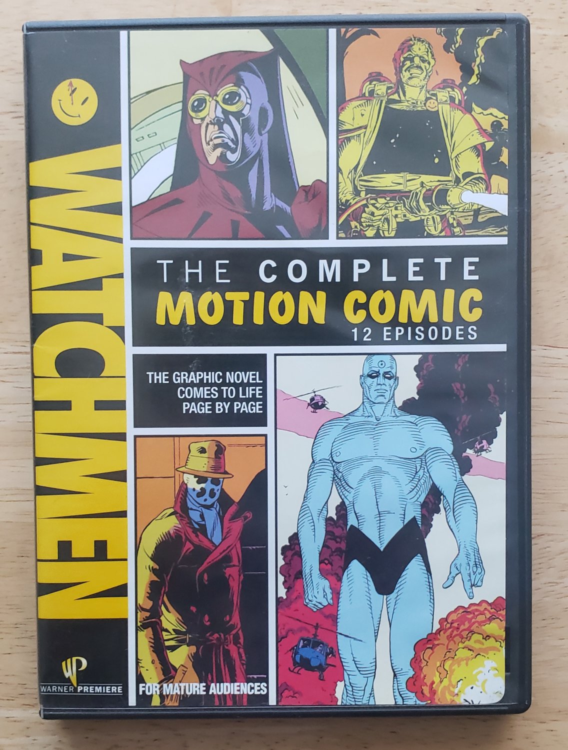WATCHMEN Motion Comics 12 EPISODES DVD, 2009, 2-Disc Set GRAPHIC NOVEL