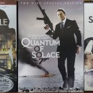 LOT OF 3 DANIEL CRAIG JAMES BOND 007 CASINO ROYALE QUANTUM OF SOLACE SKYFALL DVD
