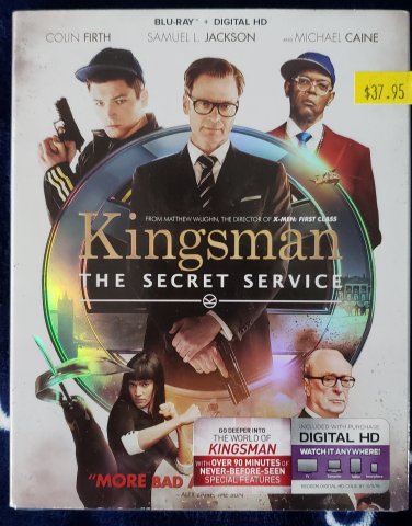 KINGSMAN THE SECRET SERVICE BLU-RAY NEW SEALED 2014 COLIN FIRTH SAMUEL L JACKSON