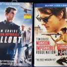 LOT OF 2 MISSION IMPOSSIBLE ROGUE NATION+FALLOUT BLU-RAYs TOM CRUISE
