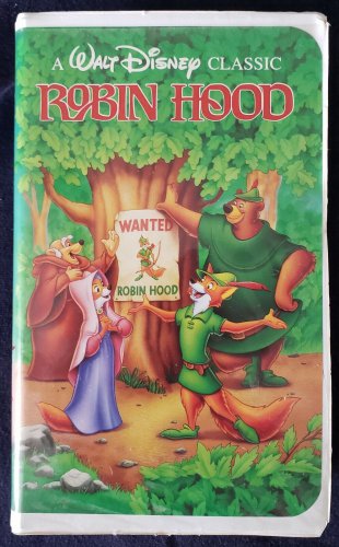 Disney Robin Hood VHS Tape Black Diamond Edition