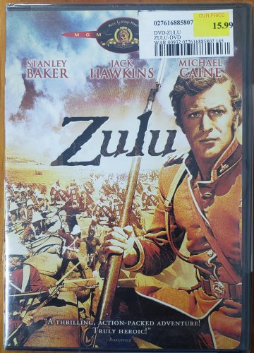 ZULU DVD NEW 1964 STANLEY BAKER JACK HAWKINS MICHAEL CAINE