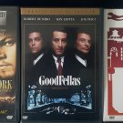 LOT OF 3 MARTIN SCORSESE GANGSTER DVDs GANGS OF NEW YORK MEAN STREETS GOODFELLAS
