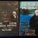 LOT OF 2 STEVE MCQUEEN CLASSICS MOVIES PAPILLON THE SAND PEBBLES DVDS