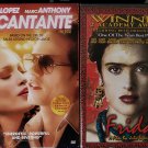 LOT OF 2 LATIN BIOGRAPHIES DVD MOVIES EL CANTANTE FRIDA
