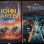 LOT OF 2 DISNEY MOVIES JOHN CARTER & TRON LEGACY DVDs