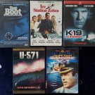 LOT OF 5 CLASSIC SUBMARINE WAR DVDs DAS BOOT ICE STATION ZEBRA K⭐19 U-571 X-1 ⠀⠀