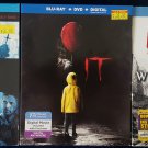 LOT OF 3 HORROR BLU RAY+ DVD DELIVER US FROM EVIL IT WORLD WAR Z