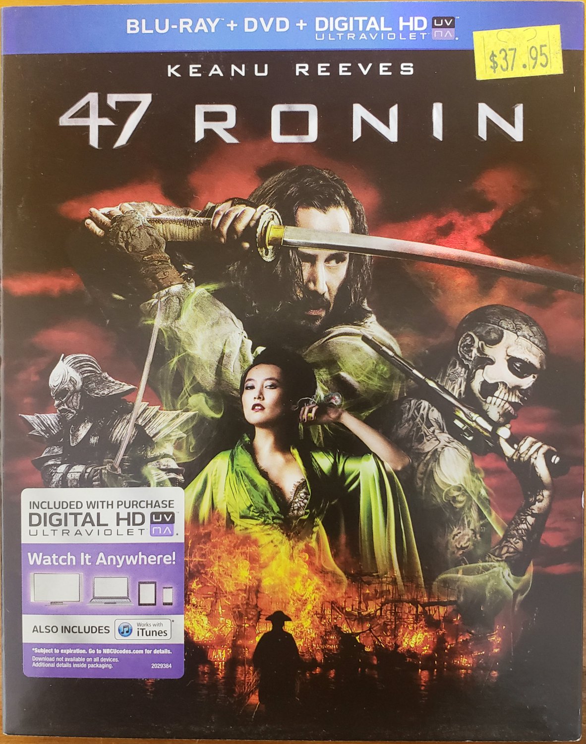 47 RONIN 2013 BLU-RAY+DVD KEANU REEVES