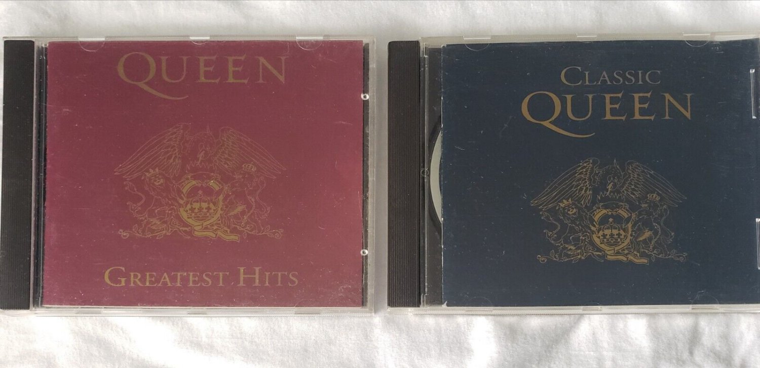 LOT OF 2 QUEEN CDs GREATEST HITS AND CLASSIC QUEEN