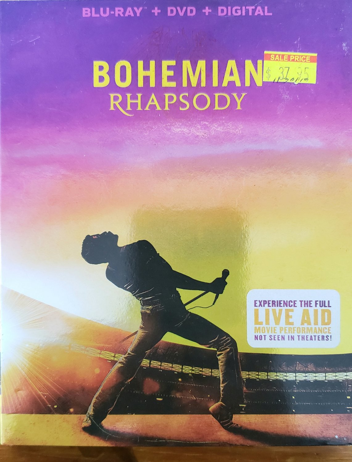 BOHEMIAN RHAPSODY 2018 BLU-RAY+DVD RAMI MALEK