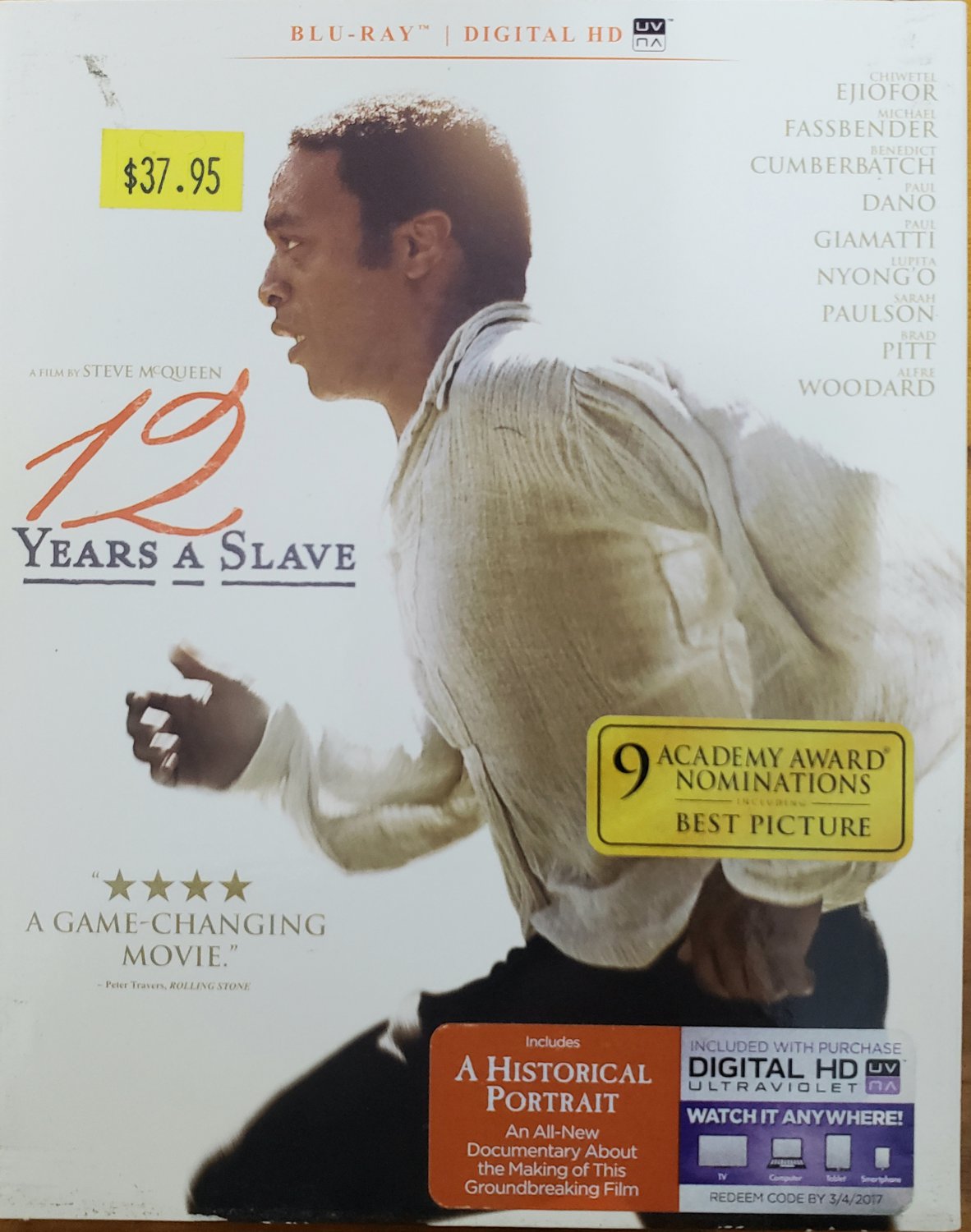 12 YEARS A SLAVE 2013 BLU-RAY Chiwetel Ejiofor