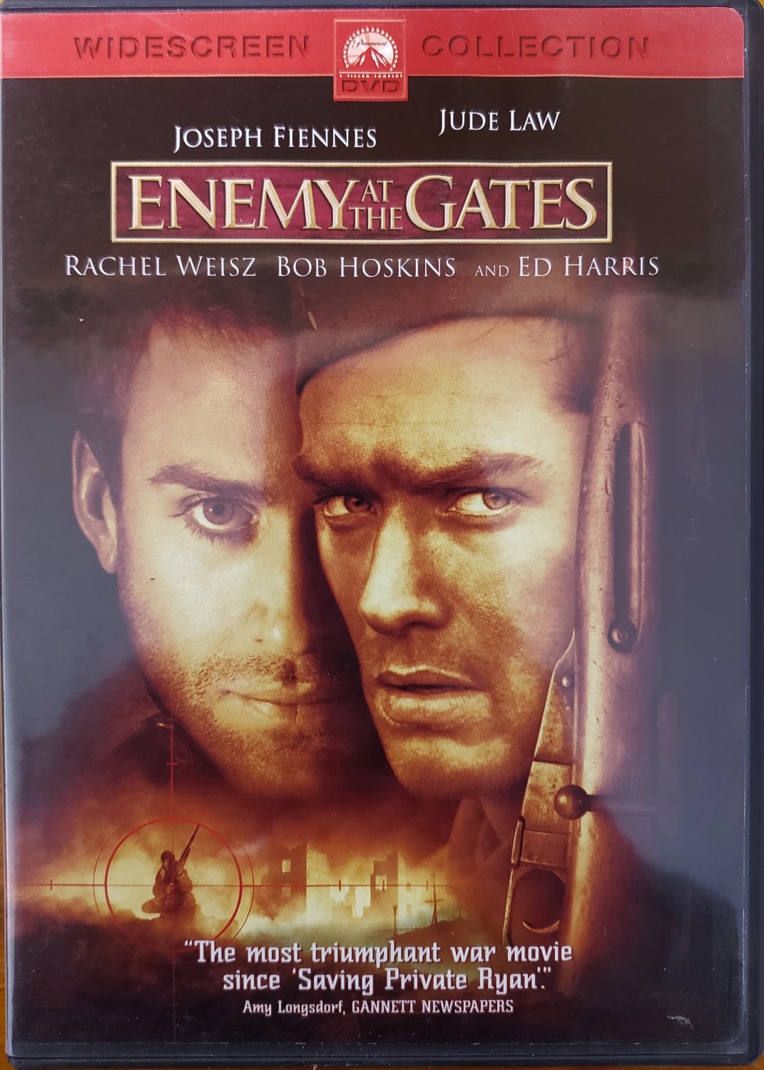 ENEMY AT THE GATES 2001 DVD JUDE LAW ED HARRIS