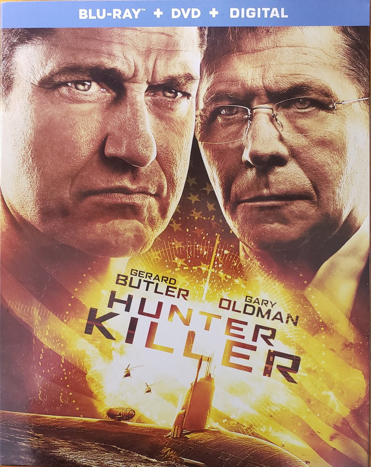HUNTER KILLER 2018 BLU-RAY+DVD GERARD BUTLER GARY OLDMAN