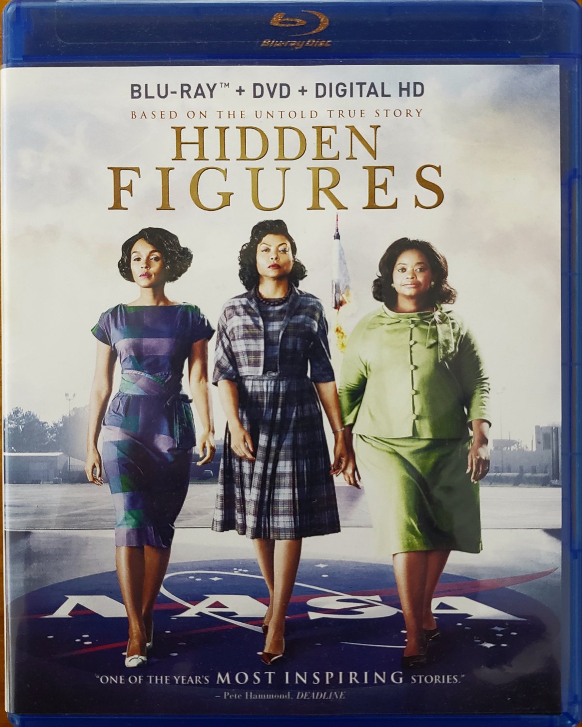 HIDDEN FIGURES 2016 BLU-RAY+DVD TARAJI P. HENSON KEVIN COSTNER MAHERSHALA ALI