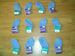 NEW with TAGS 12 pair GITANO BASICS BLUE INFANT SOCKS SIZE 5-6 FREE SHIPPING