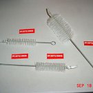NEW~3 PIECE BOTTLE/CLEANING TUBE BRUSH SET~clear nylon FREE SHIPPING within USA