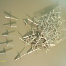 100 Lg Flange STEEL POST ALUMINUM POP RIVET 3/16" x 3/4"