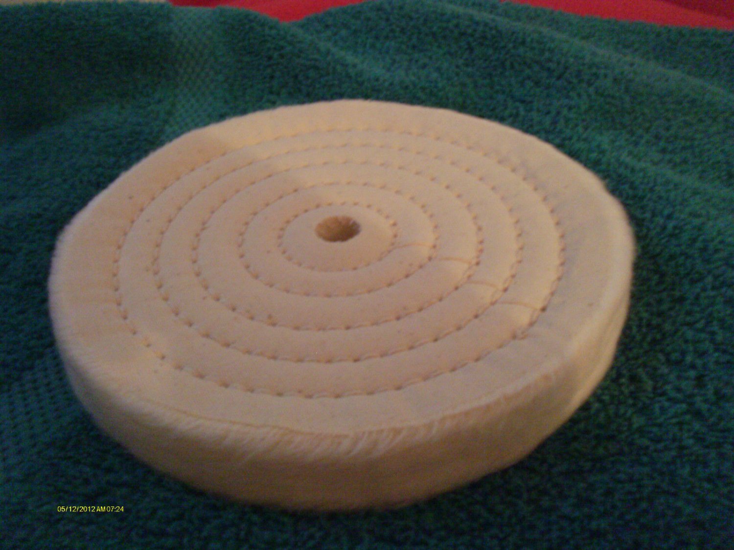 (2) 6" XTRA 3/4"THICK COTTON polishing BUFFING WHEELS 1/2"ARBOR HOLE NEW/package