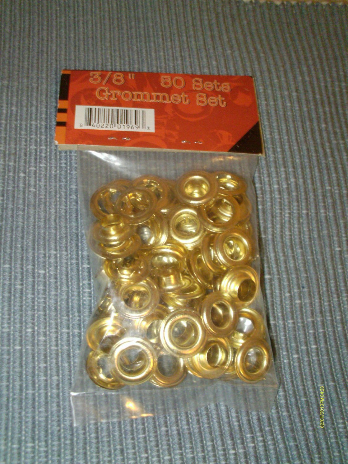 50 SETS 3/8" GROMMETS SEALED IN ORIGINAL PACKAGE NEW