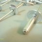 100 Lg Flange STEEL POST ALUMINUM POP RIVET 3/16" x 3/4"