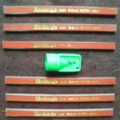 6 FLAT CARPENTER PENCILS & GREEN SHARPENER ENGLAND PATTERN MEDIUM BLACKANGLE new