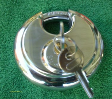 3 1/2" HARDENED STEEL SHACKLE/STAINLESS STEEL CIRC BODY TRAILER, STORAGE