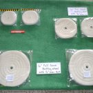 (6) 3, 4 & 6" DIA COTTON polisher BUFFING WHEELS 1/4 & 1/2 ARBOR HOLES 1/2"THICK