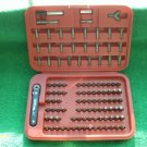110 Piece TORX and SECURITY Bit Set with RATCHET NEW IN PLASTIC STORAGE CASE