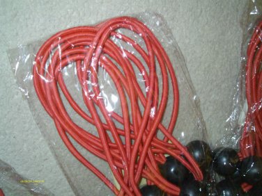 10 pcs 8" RED PURE RUBBER ball bungee TIE DOWN CANOPY TARPS DISPLAYS TRADE SHOWS
