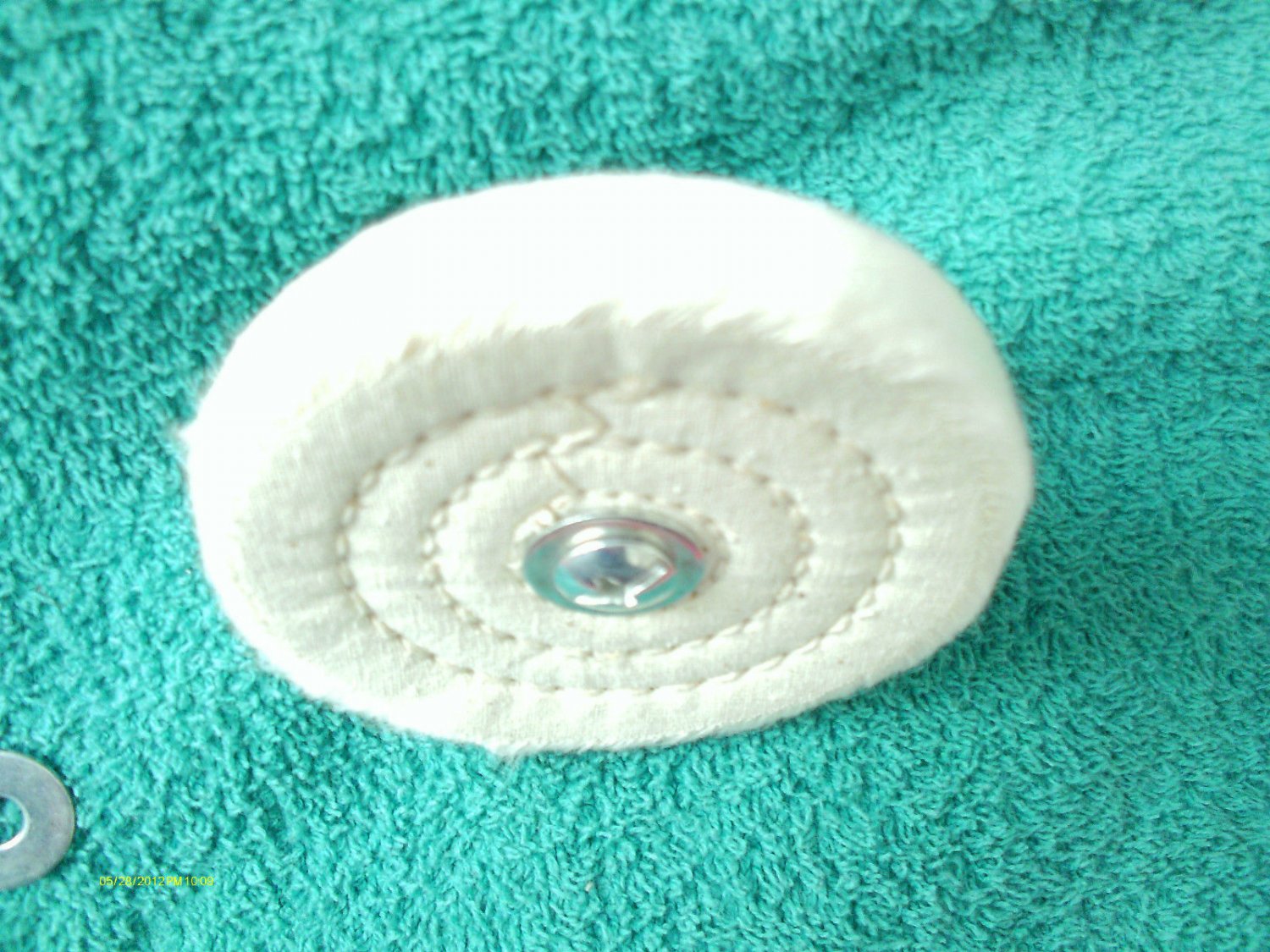 3" FULL SEWN polishing BUFFING WHEEL w/ 1/4" ARBOR includes METAL MANDREL NEW