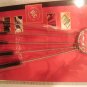 3 BRUSH sets W/RING BRASS, NYLON w/ STIFF BRISTLES MINI MICRO PRECISION NEEDLE