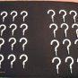 36 PIECES WHITE PVC CUP HOOKS PLANT HANGERS 12 pcs each 1 1/4" 1 1/2" & 2" NEW