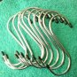 10pc 5" Deep Chrome Plated S-Hooks Display Plant Hanging Home Shop Garage Garden