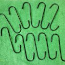 10 Pcs 5 inch S-Hooks Black w/PVC Display Plant Hanging Home Shop Garage Garden