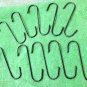10 Pcs 5 inch S-Hooks Black w/PVC Display Plant Hanging Home Shop Garage Garden