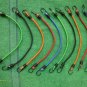 10 pc Strong Long Lasting Bungee Cord Pack Assorted Colors Metal Steel Hooks New