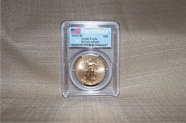 2013 w $50 American Gold Eagle - PCGS MS69 -