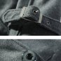 Free Shipping -- MEN'S WOOL DOUBLE BREASTED PEA COAT EC-001