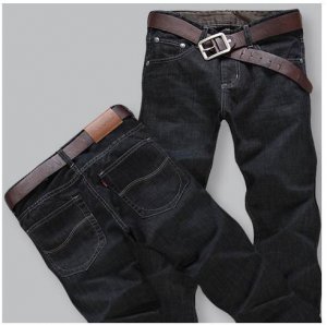 Free Shipping -- 100% Cotton Classic Grey Skinny Jean EC-8476
