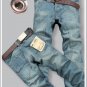 Free Shipping -- NEW MENS BUTTON FLY BOOT CUT DENIM JEANS EC-6754