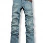 Free Shipping -- NEW MENS BUTTON FLY BOOT CUT DENIM JEANS EC-6754