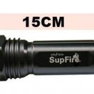15cm 3 Mode Cree Q5 LED Metal Light Cup 260 Lumens 150 Meters Waterproof  Flashlight Aluminum